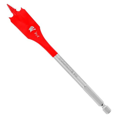 Diablo Spade Bits for Wood - 3/4" Diameter, 6" Length, 1/4" Hex Shank
