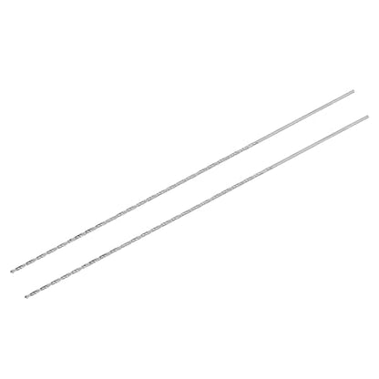 uxcell HSS Extra Long Twist Drill Bits,2mm Drill Dia 300mm Length 2Pcs - size: 2x300mm