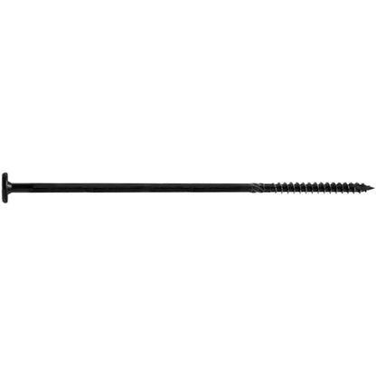 Jake Sales 15x8 Black Wafer Head Structural Lag Screws. Used for Log Construction, Timber Framing, Laminated Beams and Pole Barns Among Other Uses. T-30 Torx/Star Drive (Full Box ~350 Screws) - size: 8"