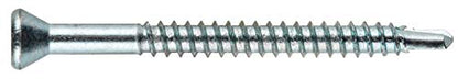 Hillman Self-Drilling Trim Screws, #6 x 1-5/8in, 209 Pack, Silver