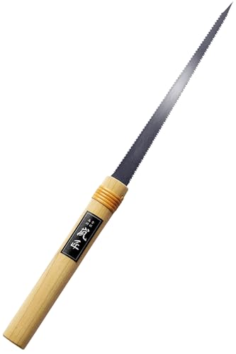 Japanese Pull Saw Woodworking Small Keyhole Saw 7-7/8" Made in JAPAN, Ryoba Double-Edge Handsaw for Wood, Plywood, Drywall, Sheetrock, Gypsum Board, Plasterboard, Wood Handle - color: 7-7/8" Keyhole (Ryoba)