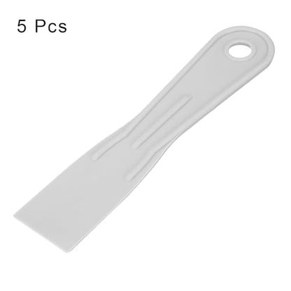 HARFINGTON 5pcs Putty Scraper 1.6" Width 1.7mm Thin Flexible Plastic Putty Knives for Taping Drywall Spreading Painting Wall Scratching Gray - size: 1.6"