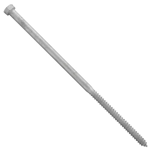 Conquest 5/8"-5 x 16 Lag Bolts, Hot Dip Galvanized, Coarse Threads Hex Head, Corrosion-Resistant for Outdoor, Wood, and Structural Projects (25 Pack) - size: 5/8"-5 x 16"
