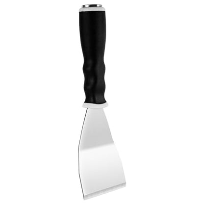 Mister Rui 3" Bent Heavy Duty Scraper, Hammer End, Pole Socket, Stainless - color: Gray