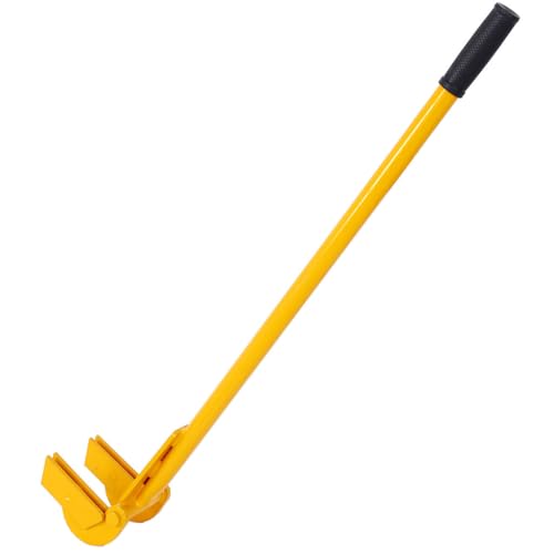 Pallet Buster Tool, Heavy Duty Carbon Steel Deck Board Removal Tool with 43in Long Handle Standing Hardwood Board Demolition Without Lower Back Pain & Knee Pain