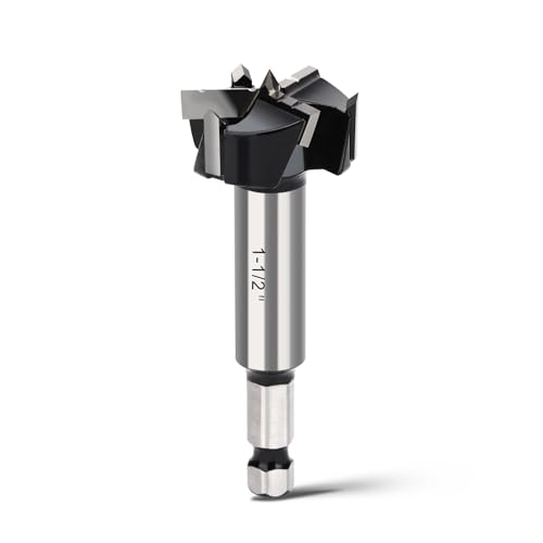 1-1/2" Forstner Drill Bit with 3/8" Quick Change Hex Shank - size: 1-1/2" | 38mm