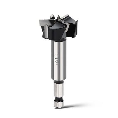 1-1/2" Forstner Drill Bit with 3/8" Quick Change Hex Shank - size: 1-1/2" | 38mm