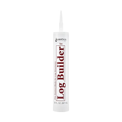 Sashco 45153 Log Builder Sealant, 29-Ounce Cartridge – Tan