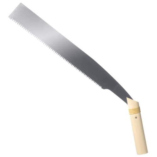 KAKURI Temagari Saw 13" Japanese Tree Limb Saw, Razor Japanese Steel Blade, Large Hand Pruning Saw for Cutting Tree, Log, Limb, Thick Branch, Raw Wood, Made in JAPAN - color: Wooden 330 Mm
