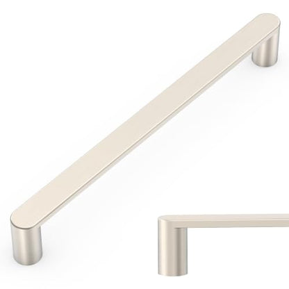 Amerdeco 10 Pack ZH0005BSN Brushed Satin Nickel Cabinet Pulls 6.3" - color: Brushed Satin Nickel, size: 6.3" hole center