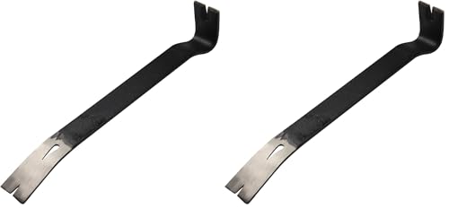 KSEIBI 285150 Hand Wonder Crow Bar Tool, Steel Nail Puller Paint Lid Lifter Trim Small Flat Pry Bar 15" inch for Prying, Scraping, Lifting, Pulling, Utility Claw Wonderbar (Pack of 2) - size: 15 Inch (380mm) (Pack of 2)