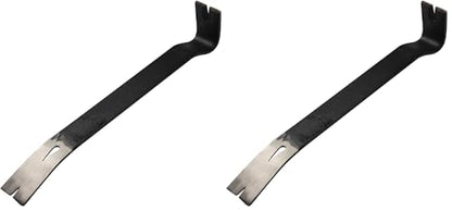 KSEIBI 285150 Hand Wonder Crow Bar Tool, Steel Nail Puller Paint Lid Lifter Trim Small Flat Pry Bar 15" inch for Prying, Scraping, Lifting, Pulling, Utility Claw Wonderbar (Pack of 2) - size: 15 Inch (380mm) (Pack of 2)