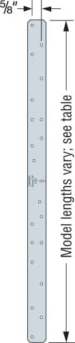 Simpson Strong-Tie ST9 ST 9 in. 16-Gauge Galvanized Strap Tie (Pack of 100)