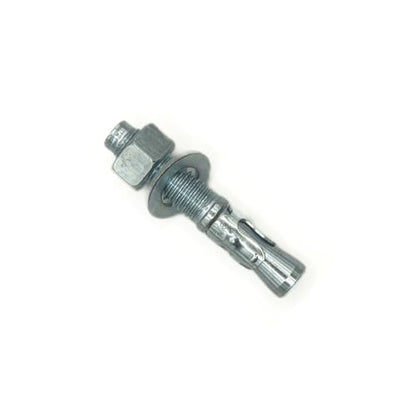 MIGHTY FASTENERS Zinc-Plated Steel Wedge Anchors, 3/4" X 4-1/4" - Heavy-Duty Mounting Bolts for Concrete - 25 Pack - size: 3/4" X 4-1/4"