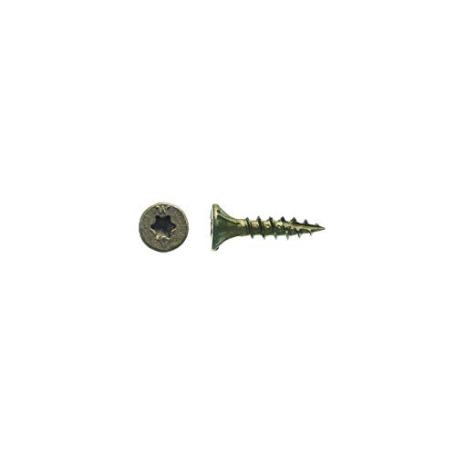 Big Timber 1BTX834 Wood Screws 8x3/4 Inch T-25-Drive Bit Bronze Star Flat Head (381 Per Box) - size: 8x3/4", style: 1LB