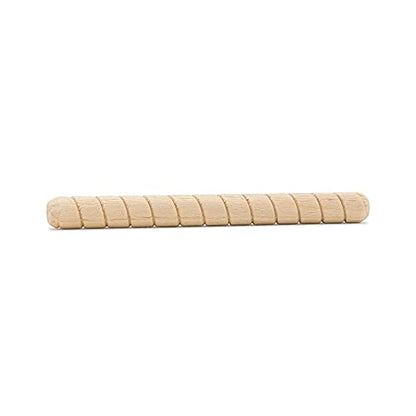 Wooden Dowel Pin 3/8" x 3", Pack of 100 Spiral Dowel Joints for Woodworking, Furniture and Crafts, by Woodpeckers - size: 3/8 inch x 4 inch