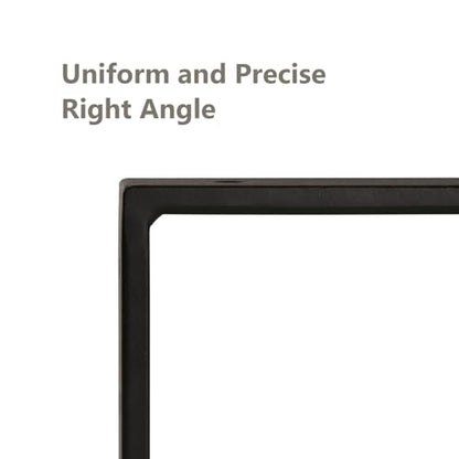 NEODROP 6-Pack 16 Inch Countertop Support Brackets, Heavy Duty L Brackets for Quartz/Wood/Laminate/Granite Countertops | 3/8" Thick Metal Steel | Frosted Black Powder Coated - size: 16 Inch, style: 6 Pack