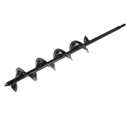 findmall Auger Drill Bit, Earth Auger Bit, 24 Inch Length 3 Inch Width Repid Planter, Yard Gardening Planting Corm Auger, Post or Umbrella Hole Digger for 3/8 Inch Hex Drive Drill + - size: 24 x 3 in