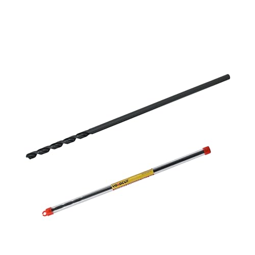 3/16 Inch x 12 Inch Drill Bit – Long Drill Bit, Industrial Black Oxide Coating – Cobalt Aircraft Extension Drill Bits for Steel, Hard Metal, Cast Iron, Wood, Plastic - style: 3/16 x 12 Inch