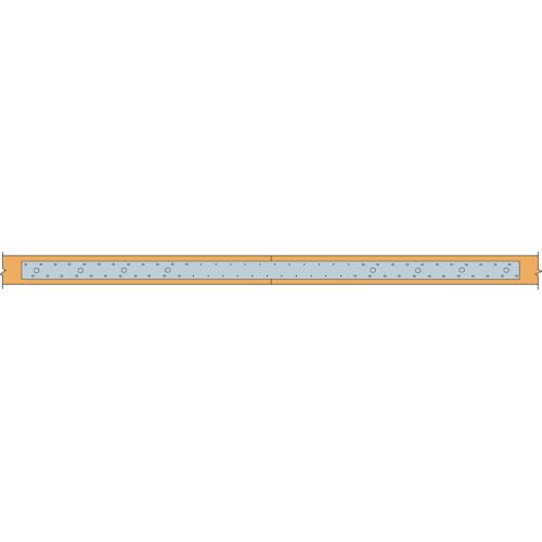 Simpson Strong-Tie MST48 MST 48 in. 12-Gauge Galvanized Medium Strap Tie - size: 1 Each