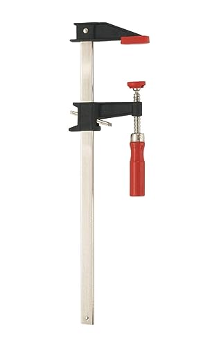 Bessey Clutch Style Bar Clamps - 18 In 600 lb - GSCC2.518- Woodworking Clamps with Ergonomic Handle, Non-Marring Pads, Durable Cast-Iron Jaws & Serrated Rail for Carpentry & Cabinetry - size: 18 in. (600 lb), style: Modern