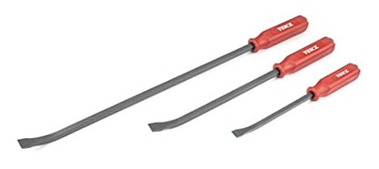 TEKZ 17113 3-Piece Angled Tip Pry Bar Set with Strike Cap Handle