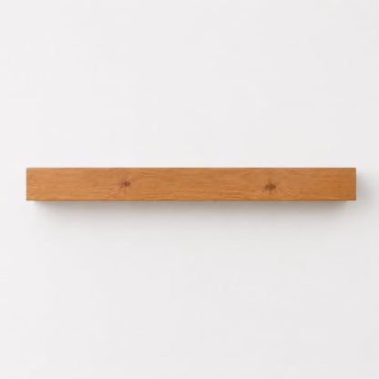 Fireplace Mantel, Rustic, Shelf, Floating Mantle, Real Wood, Beam, URBANDI (Brown, 72Lx6Hx8D) - color: Brown, size: 72Lx6Hx8D