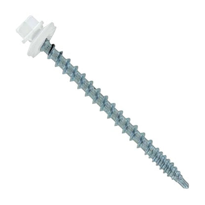 ST Fastening Kwikseal Woodbinder Metal Roofing Screws #10 x 2-1/2" - color: Bright White, size: #10 x 2-1/2"