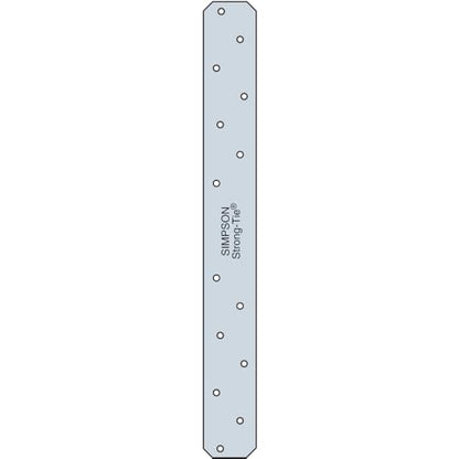 Simpson Strong-Tie HRS8 HRS 8 in. 12-Gauge Galvanized Heavy Strap Tie - size: 1 Each