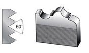 Amana Tool - CSK-110 Corrugated Back Moulder Steel M-2 Hss 45 Deg x 25 x 1-1/2 Height x 1 - style: CSK-110