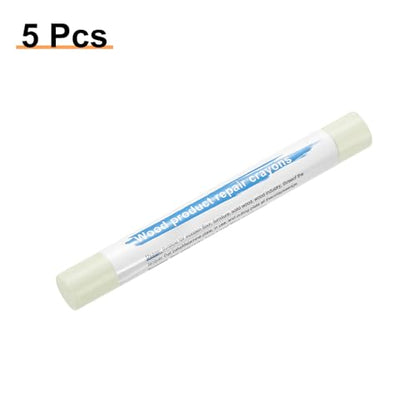 HARFINGTON 5pcs Wood Filler Sticks Wooden Wax Touch Up Furniture Repair Crayons for Scratch Hole Wood, Cream White - color: Cream White
