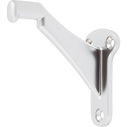 Stone Harbor Hardware Heavy-Duty Handrail Bracket, Satin Chrome - color: Satin Chrome