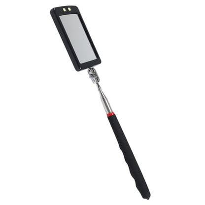 Extendable Inspection Mirror, 360-Degree Rotation LED Inspection Mirror - size: 1 Pack
