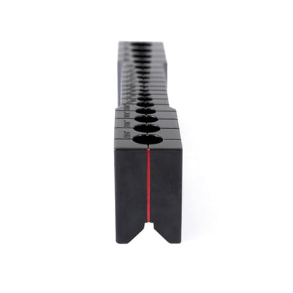 Dasqua Drill Guide – Portable Drill Bit Guide for Straight Holes, SAE Standard Hole Sizes 1/8" to 3/8", CNC Machined, Heat-Treated & Laser-Etched for Precision & Durability