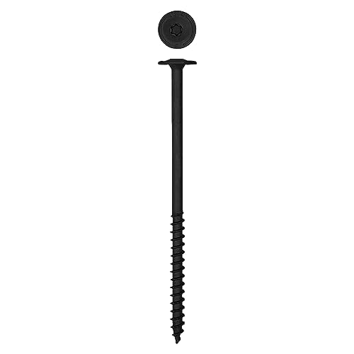 SPAX 4581820701275 1/4 x 5 T-Star Washer Head Black HCR (High Corrosion Resistant) PowerLag Contractor Pax (50 Pieces per Box) - size: 1/4 x 5"