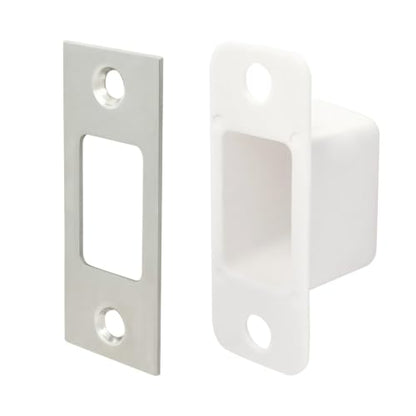 5 Pack Deadbolt Strike Plate, Stainless Steel Door Strike Plate, 2-3/4"