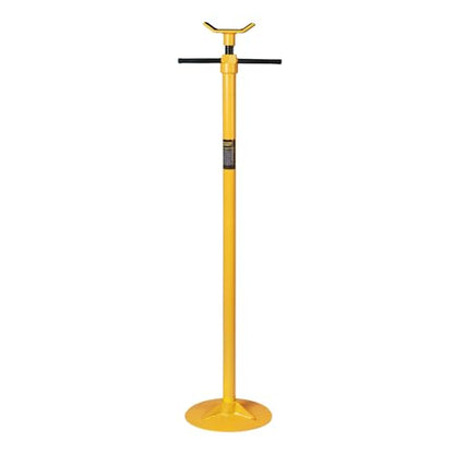 YELLOW JACKET Underhoist Support Stand 3/4 Ton Capacity Lifting from 52.8" to 76", 12 Inch Diameter Base, Bearing Mounted Spin Handle, Contoured Saddle Supports Vehicle Components, Self-Locking Screw - size: 3/4 ton normal