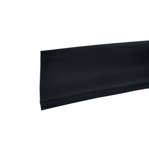 MD Building Vinyl Wall Base Molding, Black, 4in x 48in Self-Stick - size: 48"W x 48"L