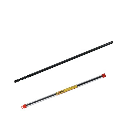 1/8 Inch x 12 Inch Drill Bit – Long Drill Bit, Industrial Black Oxide Coating – Cobalt Aircraft Extension Drill Bits for Steel, Hard Metal, Cast Iron, Wood, Plastic - style: 1/8 x 12 Inch