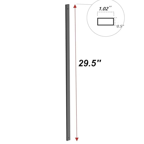 HZIU 50 Pack 29.5" Deck Balusters，Stainless Steel Deck Railing Kit - size: 29.5 Inch