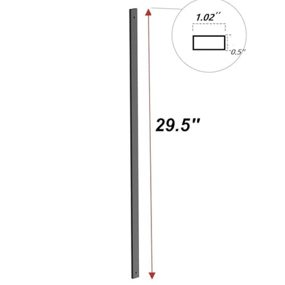 HZIU 50 Pack 29.5" Deck Balusters，Stainless Steel Deck Railing Kit - size: 29.5 Inch