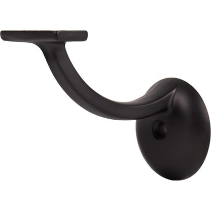 Stone Harbor Hardware Heavy-Duty Extended Handrail Bracket, Matte Black - color: Matte Black