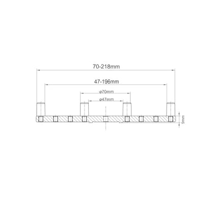 CK-3.75Z-FJ8 8" Flat Jaws for BMWOOD CK100 Series Woodturning Lathe chuck, Compatible with the Harbor Freight Bauer 23222A-B chuck. - color: 8" Flat Jaws