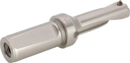 CME Indexable Insert Drill, 13/16" Diameter, 3D Ratio, 2 7/16" Depth, with 10 pcs WCMX030208 Carbide Inserts, Coolant Through - size: 13/16 in