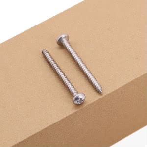 #14 x 2 Phillips Pan Head Sheet Metal Screws 304 Stainless Steel 20Pcs - size: #14 x 2