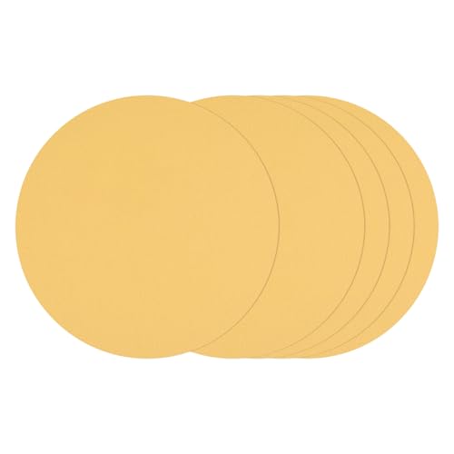 25Pcs Sanding Discs 8In 60Grit Hook and Loop Sandpapers Yellow - color: Yellow, size: 8 Inch(60 Grit)