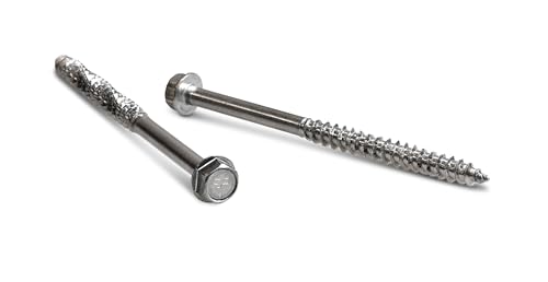 Simpson Strong-Tie SDWH27800SS-R25 Strong-Drive SDWH Timber-HEX SS Screw — 0.275 in. x 8 in. 1/2 Hex, Type 316 (25-Qty)