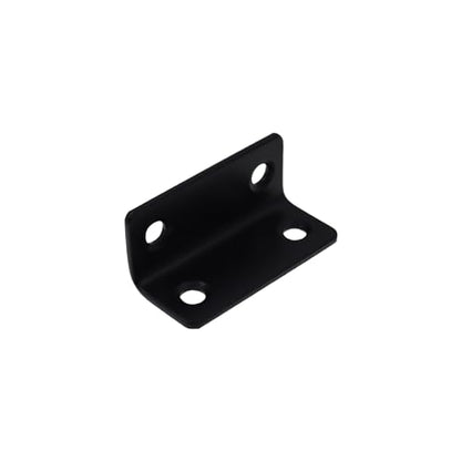 Long L Bracket,ULIFESTAR Black Corner Brace Brackets,Stainless Steel Corner Brackets,Heavy Duty Shelf Bracket,Metal Right Angle Bracket for Wood,46*20mm/1.81*0.79'' 8 PCS - size: 46*20mm/1.81*0.79''