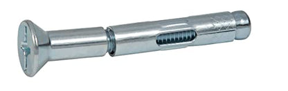 CONFAST 3/8" x 6" Flat Sleeve Anchor Zinc Plated (25 per Box) - size: 3/8" x 6"