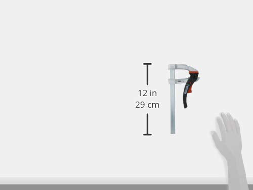 BESSEY Rapid Action Lever Clamp - 12-Inch -LC12 - Fast Action, Heavy Duty Clamps for Welding and Woodworking. Vibration resistant - Professional Grade for DIY and Home Improvement - size: 8 in.